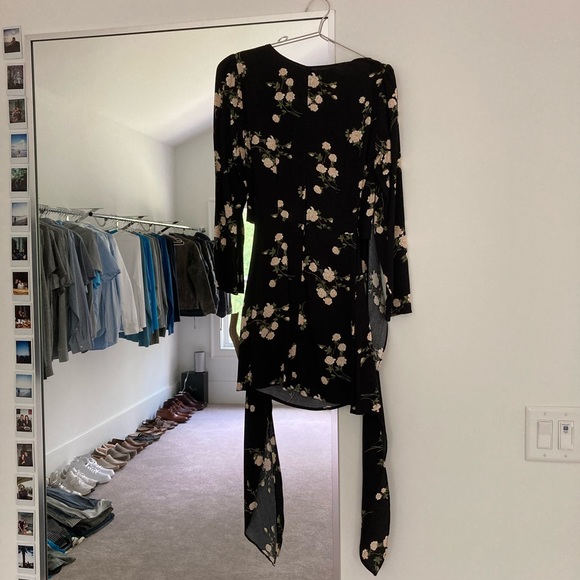 NWT Reformation Zircon Contessa Mini Wrap Dress - Picture 6 of 9